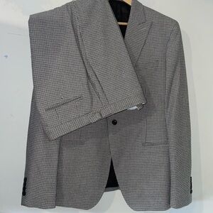 Reiss Butler Brown Tan Premium Suit Size 44R pants 36x30